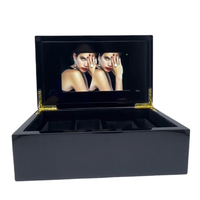 Boîte à bijoux en bois avec vidéo personnalisée de haute qualité, écran LCD de 7 pouces, musique vidéo