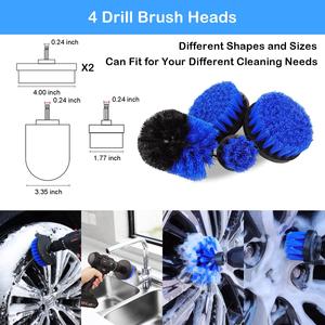 Ensemble de brosses de détail pour pneus de roue de voiture, 20 pièces, brosses souples à manche long de 17 pouces, <span class=keywords><strong>brosse</strong></span> de roue de <span class=keywords><strong>jante</strong></span>, lavage intérieur et extérieur - Product Image 3