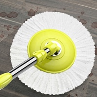 Vadrouille tornade en microfibre rapide rotative à 360 degrés avec seau Forme de tête centrifuge magique à 360 degrés Nettoyage facile