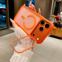 Coque de téléphone à chargement sans fil mat pour iPhone 17 Pro Max, nouvelle coque souple avec support d'appareil photo pour iPhone 17 Air
