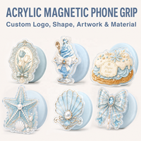 Support de téléphone magnétique en acrylique OEM ODM, vente en gros, logo personnalisé, forme sur mesure, haute qualité, directement de l'usine pour les distributeurs
