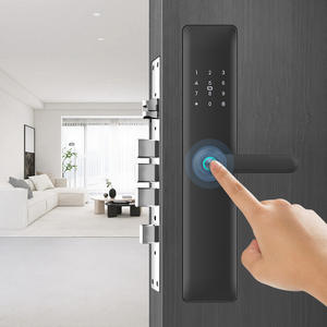 قفل باب ذكي بيومتري يعمل ببصمة الإصبع وبطاقة IC وكلمة مرور رقمية، مع إمكانية الفتح عن بعد عبر تطبيق Tuya وتقنية البلوتوث للدخول بدون مفتاح - Product Image 3