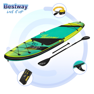 Bestway 65310-planche à pagaie <span class=keywords><strong>gonflable</strong></span> 340x89x15cm avec pompe à main Accessoire au <span class=keywords><strong>meilleur</strong></span> prix - Product Image 1