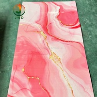 Panneau mural en PVC de haute qualité, épais, effet marbre UV, texture imitation marbre, imperméable, facile à assembler, pour appartement, salon, hôtel