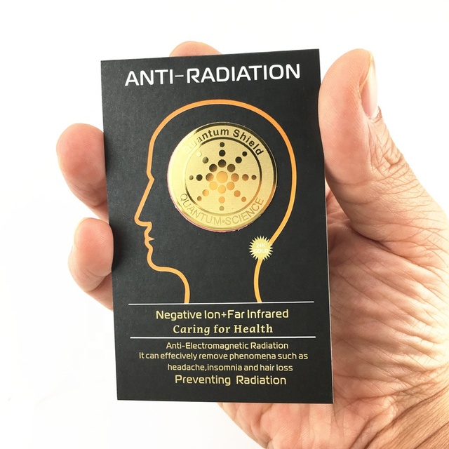 Customized EMF protection 5G Blocker Anti Radiation Mobile Sticker Negative Ions Scalar Quantum Energy Shield