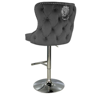 Le plus récent moderne réglable hauteur pied haut tabourets de Bar velours Lion heurtoir comptoir chaises salle à manger salon meubles Party Club