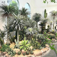 Grand Arbre Dragon Artificiel en Pot, Plante PE sur Pied, Bonsaï Paysager pour Décoration Moderne de Maison, Villa, Centre Commercial, Fête et Événement