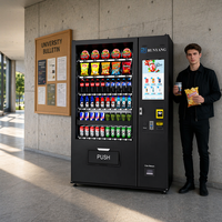 Distributeur automatique personnalisé RUNYANG avec vérification d'identité pour sodas, monnaies, snacks et boissons