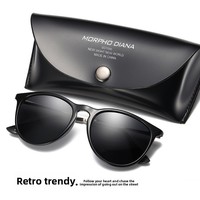 Nouvelles lunettes de soleil polarisées unisexes 4171, tendance européenne-américaine, à motif léopard, pour la conduite, protection UV400, monture intégrale, forme ovale