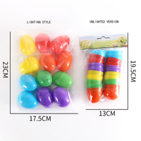 Oeuf de décoration de Pâques en plastique bon marché en gros Décoration d'oeufs de fête de Pâques rougeoyante