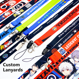 Promotional Gift Customized logo Badge Reel Id Card Holder Keychain Neck Lanyard