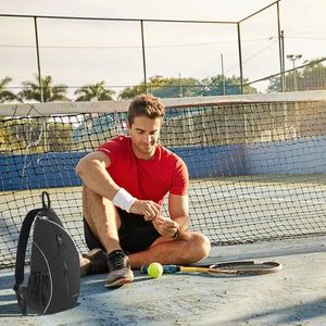 Sac à dos bandoulière pour tennis, résistant à l'eau, pour homme et femme, idéal pour raquettes de tennis, badminton et pickleball - échantillon gratuit, vente flash - Product Image 5