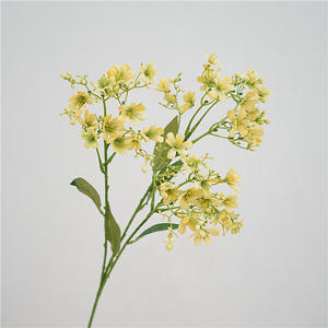 Hecho a mano sola rama Gypsophila flor artificial estilo fresco Decoración de mesa para el hogar para el día de la madre graduación Pascua novia - Product Image 5