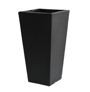 <span class=keywords><strong>Pot</strong></span> de fleurs <span class=keywords><strong>en</strong></span> plastique noir mat texturé de 22,4 pouces de hauteur, grand format, pour jardin extérieur, intérieur, patio, <span class=keywords><strong>porte</strong></span> <span class=keywords><strong>d</strong></span>'<span class=keywords><strong>entrée</strong></span> - Product Image 1