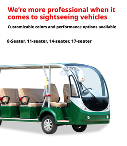 Minibús Eléctrico de Cuatro Ruedas para Transporte Turístico de Lujo, 14 Pasajeros, Certificado CE DOT, Color Personalizado, para Transporte en Aldeas Turísticas - Product Image 4