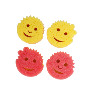 Esponja Ecológica Termosensible con Diseño de Cara Sonriente 10x10x4cm, Esponja de Baño Suavizante de Agua con Forma Personalizada, Esponja de Limpieza para Cocina - Product Image 6