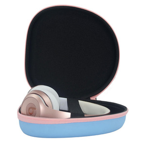 Customized EVA Headphone Storage Bag 21x22cm Anti-Shock Protective Case For Over-<b>Ear</b> Headphones Portable Zippered <b>Cover</b> - Product Image 2