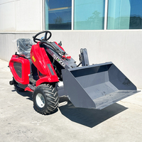 Mini Loader Diesel 3 Roda, Mesin Bertenaga Tinggi, Kapasitas Muat 400kg, Bucket 0.2m, Tinggi Angkat 1800mm, Cocok untuk Pupuk Kandang
