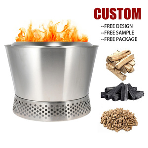 Tùy chỉnh thép không gỉ hố lửa di động ngoài trời cắm trại bếp và lửa trại bảng bán buôn không khói <span class=keywords><strong>firepit</strong></span> - Product Image 2