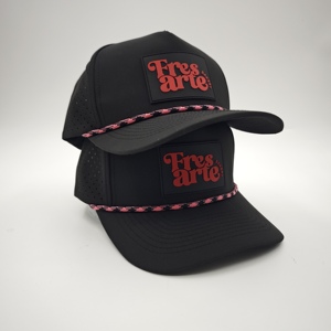 Exceptional Five Panel Solid <b>Waterproof</b> Golf <b>Hat</b> Custom Silicone Emblem Low MOQ OEM Laser Perforated Breathable Running Cap Wear - Product Image 3