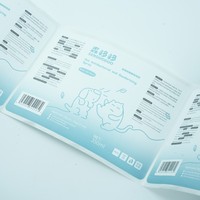 Emballage de popsicle forme personnalisée étanche autocollants en papier auto-adhésifs personnalisés logo imprimé étiquettes en rouleau de code QR