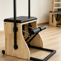 Chaise Wunda Pilates en bois, chaise de stabilité à pédales séparées, équipement de fitness pour studio Pilates, pour l'entraînement de l'équilibre du tronc