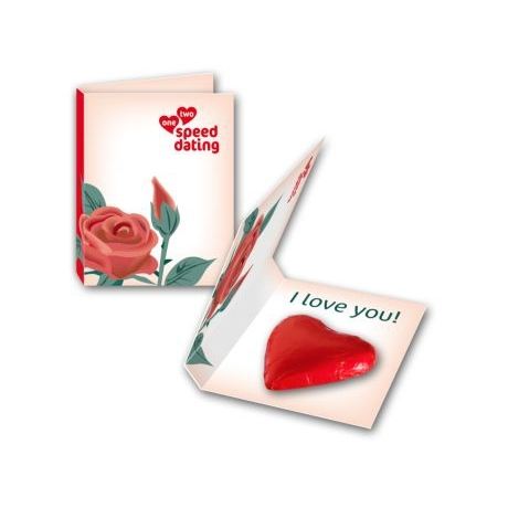 20g Heart-Shaped Chocolate Card Sweet and Meaningful Gift Idea
