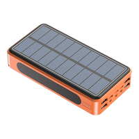 Batterie externe Li-Polymère Étanche à Énergie Solaire de Bonne Qualité, Directement de l'Usine, 20000mAh 30000mAh, pour Téléphone Portable