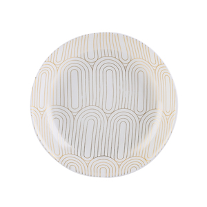 Polonia Venta caliente antiguo 24k chapado en oro <span class=keywords><strong>vajilla</strong></span> <span class=keywords><strong>set</strong></span> floral de la placa de la cena de cerámica de porcelana - Product Image 3