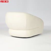 Fauteuil d'appoint moderne rembourré avec base pivotante à 360 degrés, mobilier de salon, canapé blanc, fauteuils de détente pour appartement