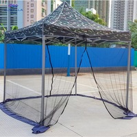Vente directe en plein air kaki auvent tente quatre pattes conception voyage moustiquaire Camping salon tente