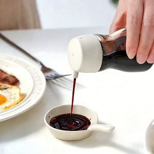 <span class=keywords><strong>Pot</strong></span> à huile d'olive écologique pour la cuisine, couvercle en verre de sodium et de calcium avec fonction anti-fuite, forme cylindrique pour le camping - Product Image 3