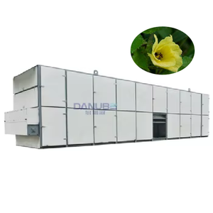 Energy Saving Herb Continuous Mesh Belt Dryer Flower Hollyhock Drying Production Line - Product Image 1
