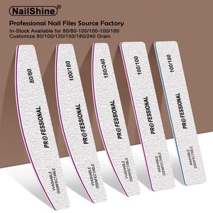 Lima de Uñas Profesional Lavable con Logotipo Personalizado, Limas de Uñas y Raspador Gris Zebra con Logotipo Profesional - Product Image 2