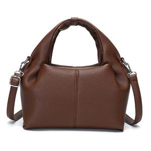 Sac à main en cuir souple pour femmes, style simple, avec bandoulière amovible, polyvalent, à poignée supérieure, sac à bandoulière pour femmes - Product Image 1