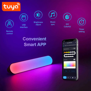 Barre lumineuse LED RGBIC intelligente Tuya WiFi, synchronisation musicale, double éclairage d'ambiance, compatible avec Alexa et Google Home, rétroéclairage PST-FWWSA2 - Product Image 4