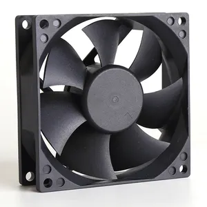 8025 Hoge Kwaliteit Dc Koeling Borstelloze Motor Onderdelen Axiaal 12V Cpu Radiator Cpu Ventilator Koellichaam Uitlaat Ventilator