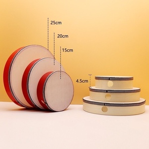 Wholesale 25CM Hand Held Drum for Children Hand Drums <b>Percussion</b> Educational Drum Toy Musical <b>Instrument</b> With Drumstick - Product Image 3