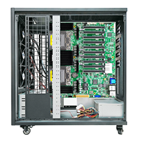 Estación de Trabajo en Torre de Alto Rendimiento con Servidor de CPU Dual AMD Epyc 7003/7002 y 6 Tarjetas GPU PCIe4.0 de 600W y Servidor en Torre