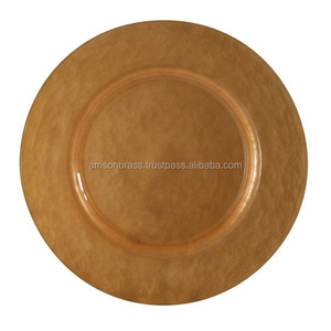 Assiette de charge de forme ronde de luxe Design de fosse de table Assiette de chargeur de forme ronde décorative Table à manger décorative - Product Image 1