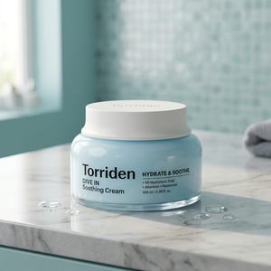 Crème apaisante à l'acide hyaluronique à faible poids moléculaire Torriden Korean Skincare Dive In 100ml, hydratant calmant - Product Image 3