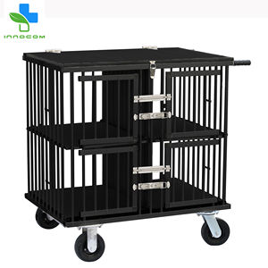 सैलून Foldable पालतू ट्राली एल्यूमीनियम प्रकाश-भारित कुत्ते के पिंजरे ट्राली पालतू शो ट्राली - Product Image 4