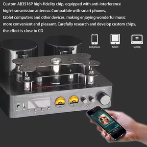 AV889 Amplificateur stéréo à <span class=keywords><strong>tube</strong></span> <span class=keywords><strong>haut</strong></span> <span class=keywords><strong>de</strong></span> <span class=keywords><strong>gamme</strong></span> Hi-Fi <span class=keywords><strong>de</strong></span> classe <span class=keywords><strong>a</strong></span> avec prise en charge audio sans perte USB à 2.1 canaux Entrées numériques optiques/coaxiales - Product Image 3