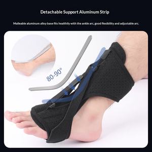 Attelle de cheville réglable avec fermeture auto-agrippante pour soutien nocturne, orthèse anti-entorse et récupération - Product Image 2