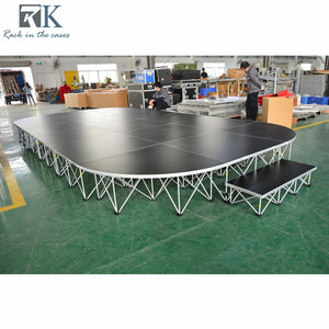 Portable aluminum stage Drum stage riser 4x4ft concert stage Event DJ stage Portable stage platform - Product Image 5