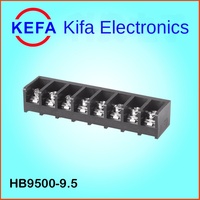 Bloc de bornes de barrière KEFA HB9500-9.5mm, 22-12AWG, cuivre, 30A, 2-24 pôles, 300V, électricien, électrique, fabriqué en Chine