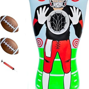 <b>Inflatable</b> Football Target Dummy PVC Outdoor Sports Throwing <b>Game</b> Toy for Training Practice - Product Image 1