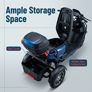 Scooter Eléctrico Inteligente para Adultos con Batería Recargable, Motor sin Escobillas de 2500W, 3 Ruedas Grandes 1. CVP (Proposición de Valor Central) Alto Rendimiento 8 - Product Image 3
