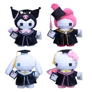 Muñeca de Peluche Graduada Melody Kuromi Kitty, Personaje Famoso de Anime y Dibujos Animados, Juguetes de Peluche para Regalo de Graduación - Product Image 6