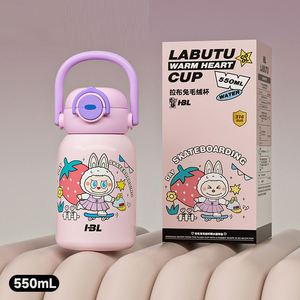 Termo Infantil de Acero Inoxidable 316 con Impresión UV, Doble Compartimento, 400 ml, Estilo Americano, Botella de Agua para Estudiantes con Cuerda para Llevar a la Escuela - Product Image 6